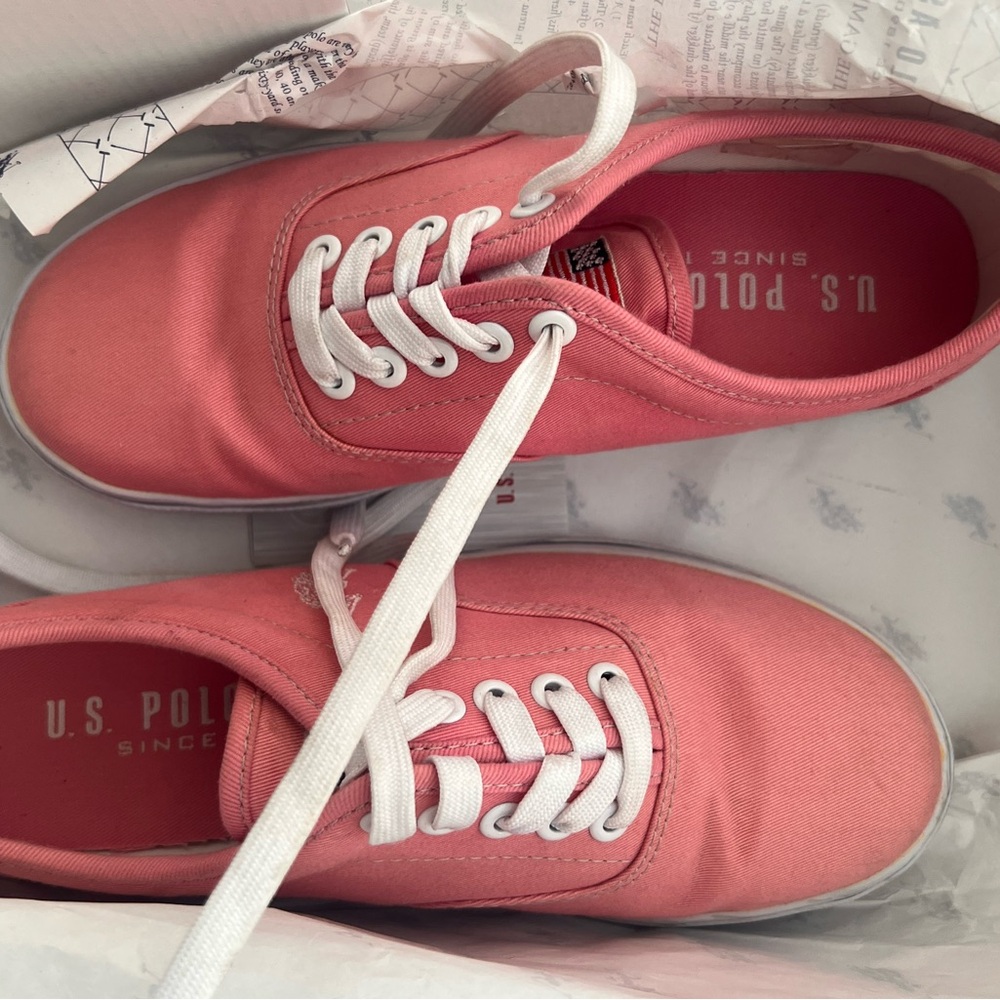 U.S. Polo Assn. Women's Coral Sneakers